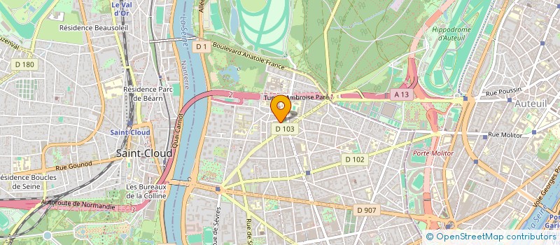 localisation de l'entreprise SYND COPRO DU 13 RUE DE L'EGLISE à BOULOGNE-BILLANCOURT