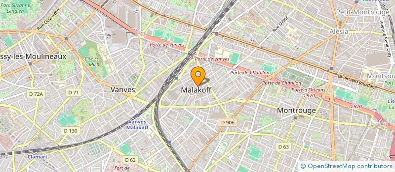 localisation de l'entreprise SYND COPRO DU 13 RUE RAYMOND FASSIN  MALAKOFF