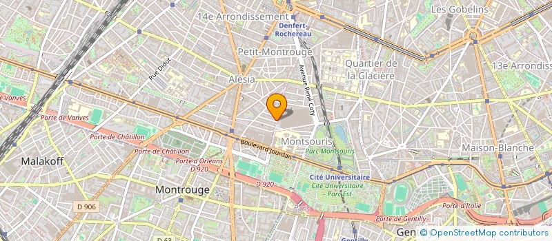 localisation de l'entreprise SYND COPRO DU 132 RUE DE TOMBE ISSOIRE  PARIS