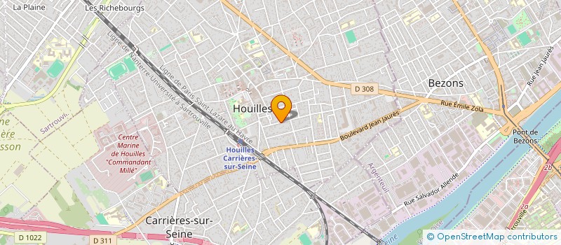 localisation de l'entreprise SYND COPRO DU 14 BIS AVE MAL JOFFRE  HOUILLES