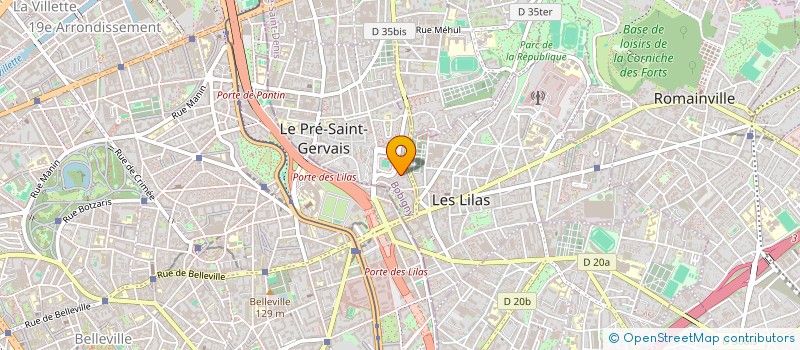 localisation de l'entreprise SYND COPRO DU 14 PASSAGE DES PAVILLONS à LE PRE-SAINT-GERVAIS
