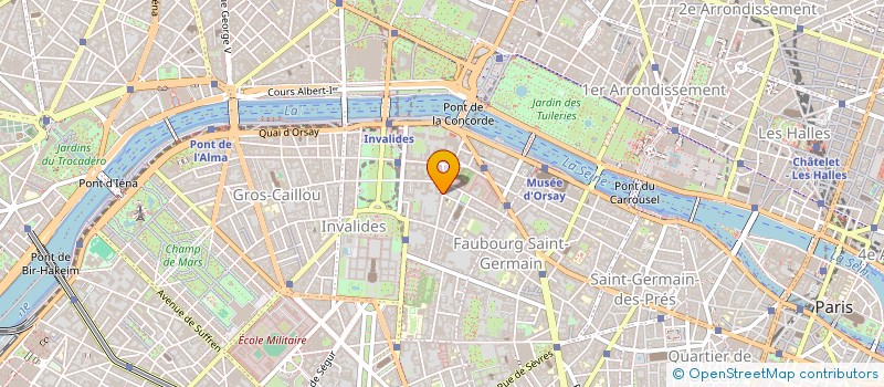 localisation de l'entreprise SYND COPRO DU 14 RUE DE BOURGOGNE  PARIS