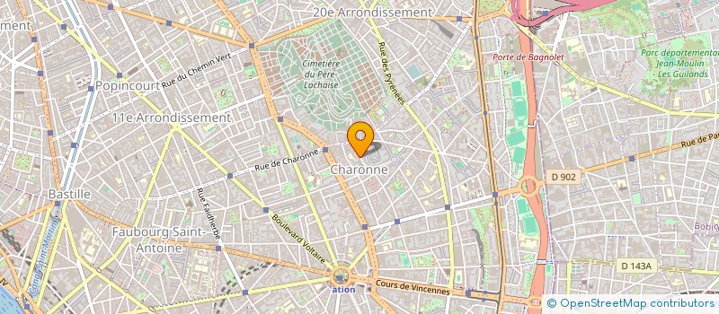 localisation de l'entreprise SYND COPRO DU 14 RUE DE MONTE CRISTO 20E  PARIS