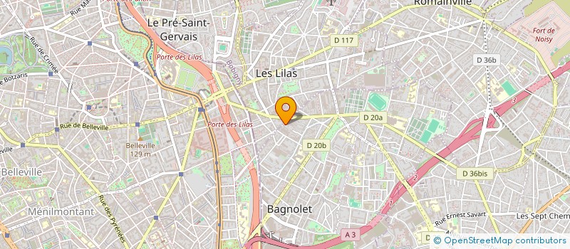 localisation de l'entreprise SYND COPRO DU 144 RUE DE NOISY LE SEC à BAGNOLET