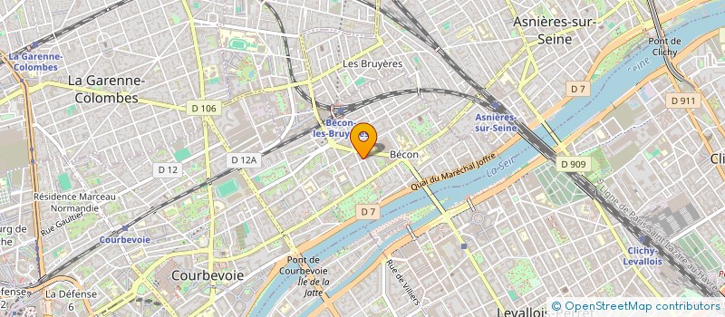 localisation de l'entreprise SYND COPRO DU 15 AVE MALVESIN à COURBEVOIE