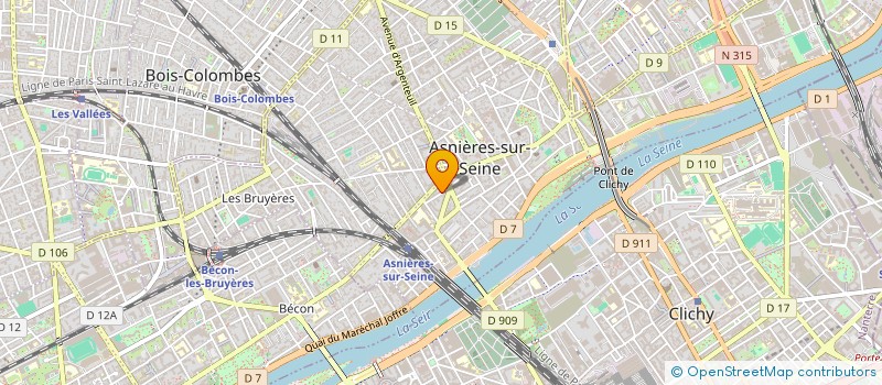 localisation de l'entreprise SYND COPRO DU 15 R BAPST  ASNIERES-SUR-SEINE