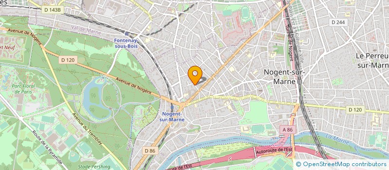localisation de l'entreprise SYND COPRO DU 15 RUE FAIDHERBE à NOGENT-SUR-MARNE
