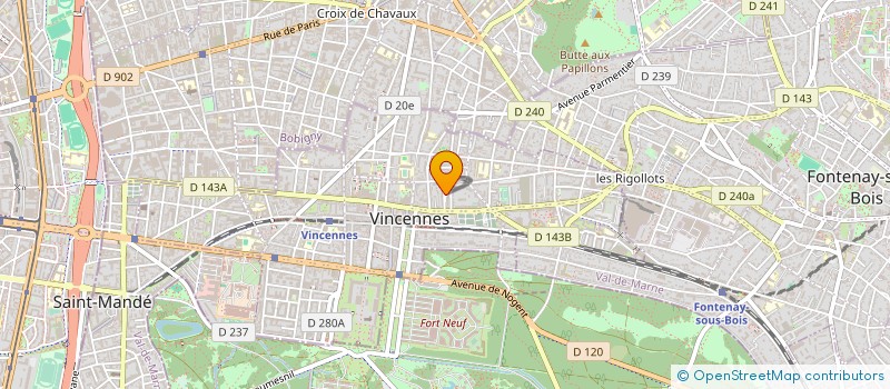 localisation de l'entreprise SYND COPRO DU 15 RUE JARRY à VINCENNES