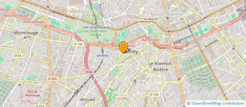 localisation de l'entreprise SYND COPRO DU 16 RUE DE LA POSTE à GENTILLY