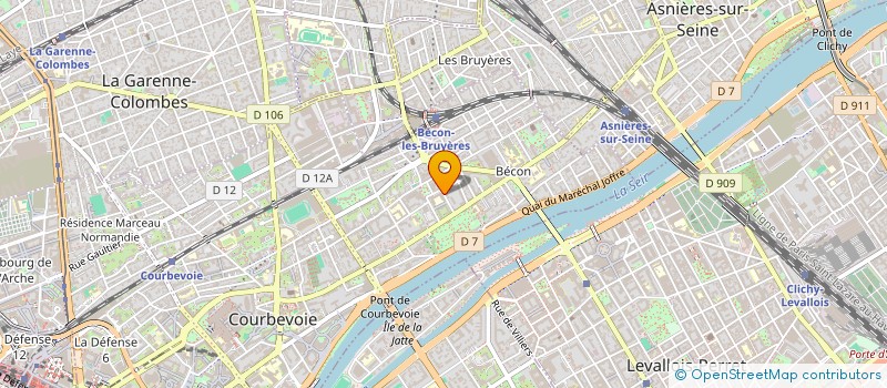 localisation de l'entreprise SYND COPRO DU 16 RUE EDITH CAVELL à COURBEVOIE