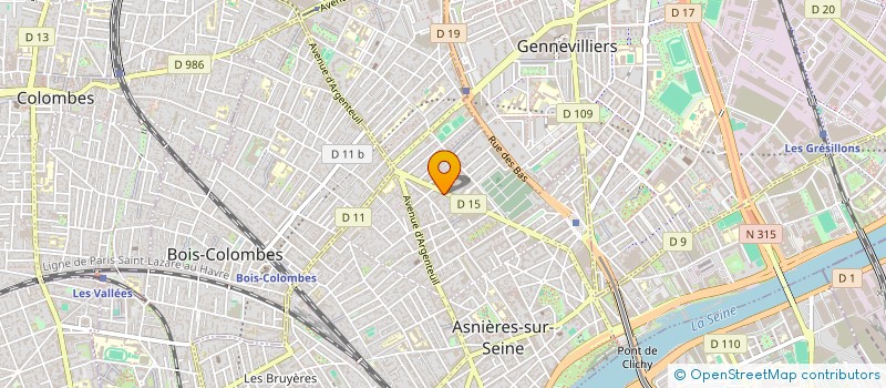 localisation de l'entreprise SYND COPRO DU 163 BD VOLTAIRE  ASNIERES-SUR-SEINE