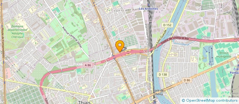 localisation de l'entreprise SYND COPRO DU 168 RUE CONSTANT COQUELIN à CHOISY-LE-ROI