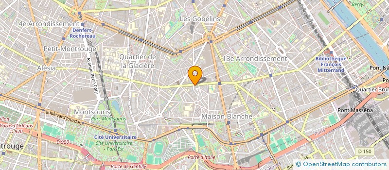 localisation de l'entreprise SYND COPRO DU 175 BIS R DE TOLBIAC  PARIS