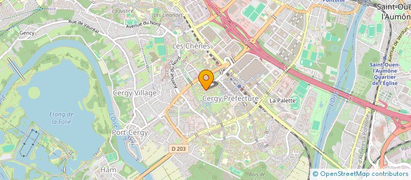 localisation de l'entreprise SYND COPRO DU 18 CHEMIN DUPUIS VERT à CERGY