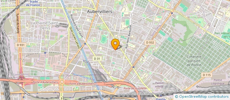 localisation de l'entreprise SYND COPRO DU 18 R SADI CARNOT  AUBERVILLIERS