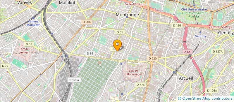 localisation de l'entreprise SYND COPRO DU 18 RUE RACINE  MONTROUGE