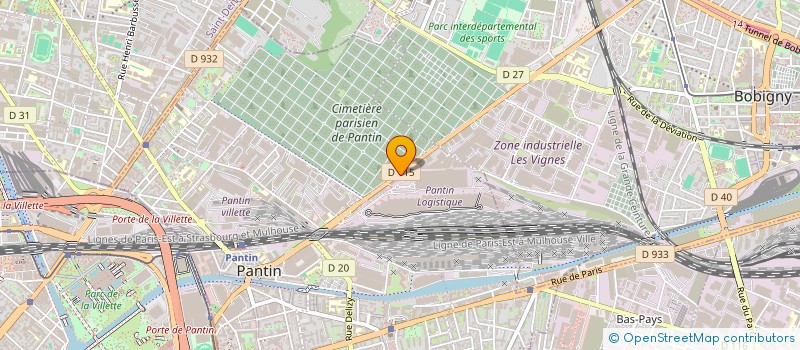 localisation de l'entreprise SYND COPRO DU 180 AV GENERAL LECLERC  PANTIN