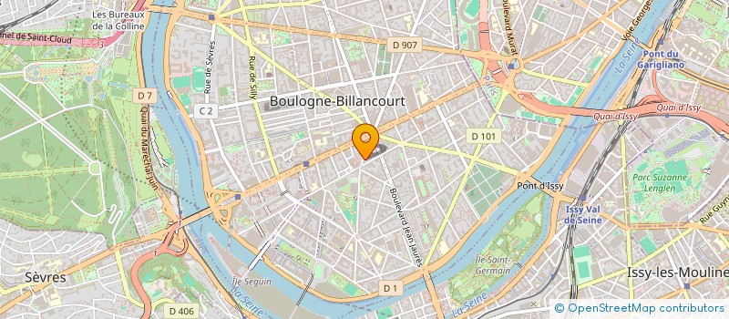localisation de l'entreprise SYND COPRO DU 19 RUE DES 4 CHEMINEES à BOULOGNE BILLANCOURT