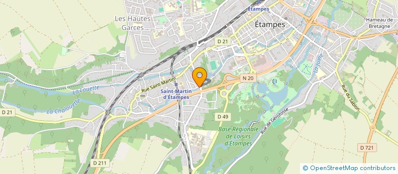 localisation de l'entreprise SYND COPRO DU 2 RUE BRESSAULT à ETAMPES