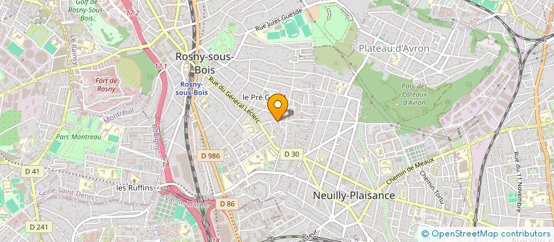 localisation de l'entreprise SYND COPRO DU 20 RUE DE STRASBOURG à ROSNY-SOUS-BOIS