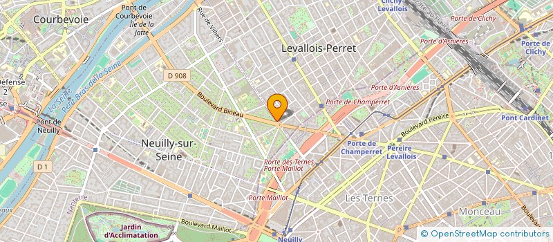 localisation de l'entreprise SYND COPRO DU 21-25 RUE DE VILLIERS à NEUILLY-SUR-SEINE