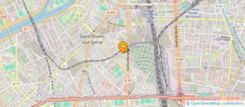 localisation de l'entreprise SYND COPRO DU 23 IMPASSE AUBERT à SAINT-OUEN-SUR-SEINE