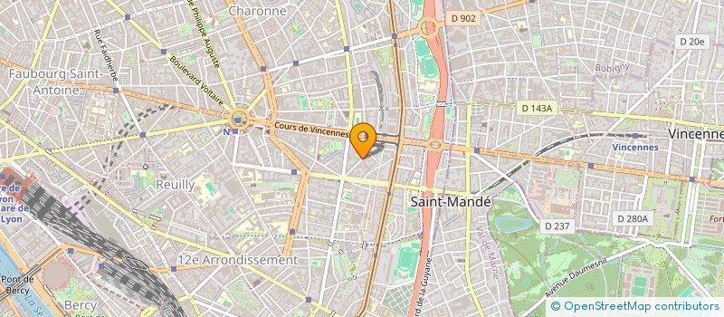 localisation de l'entreprise SYND COPRO DU 25-27-29 RUE DE LA VOUTE  PARIS