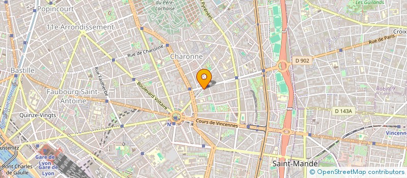 localisation de l'entreprise SYND COPRO DU 25 R DES ORMEAUX PARIS 20  PARIS