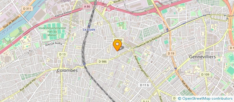 localisation de l'entreprise SYND COPRO DU 27 RUE DE SAZIERES  COLOMBES