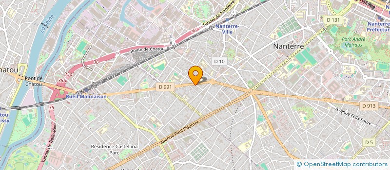 localisation de l'entreprise SYND COPRO DU 27 RUE RAYMOND POINCARE  NANTERRE