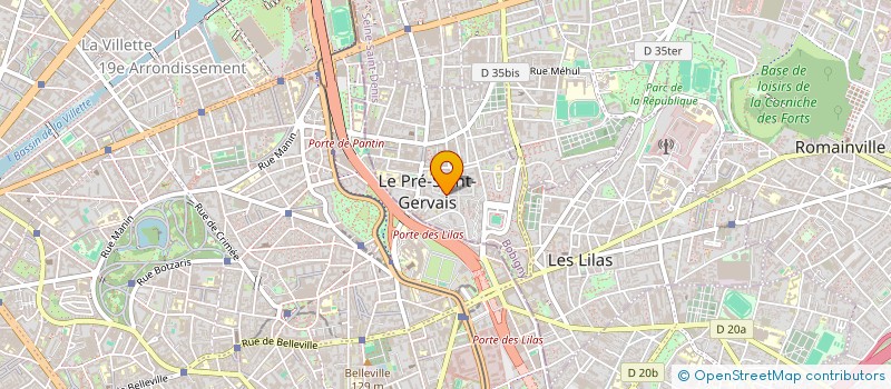 localisation de l'entreprise SYND COPRO DU 28  AVE DES ACACIAS à LE PRE-SAINT-GERVAIS