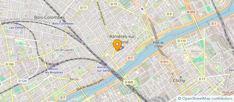 localisation de l'entreprise SYND COPRO DU 28 BIS RUE GALLIENI  ASNIERES-SUR-SEINE