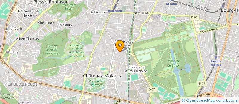 localisation de l'entreprise SYND COPRO DU 29 AVENUE JEAN JAURES  CHATENAY-MALABRY