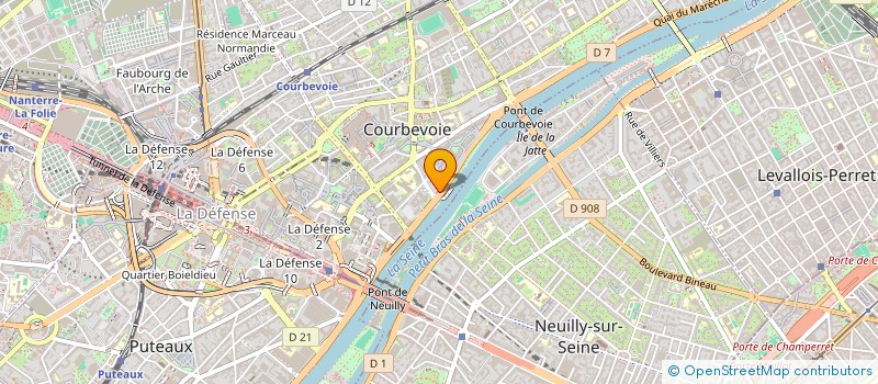 localisation de l'entreprise SYND COPRO DU 29 QUAI PAUL DOUMER à COURBEVOIE
