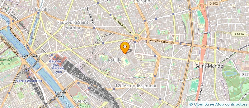 localisation de l'entreprise SYND COPRO DU 29 RUE DU SERGENT BAUCHAT  PARIS