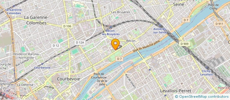 localisation de l'entreprise SYND COPRO DU 2B R EDITH CAVELL à COURBEVOIE