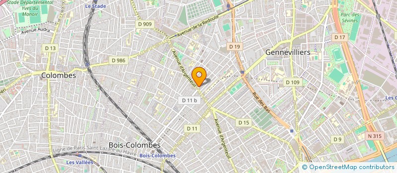 localisation de l'entreprise SYND COPRO DU 3 A 7  RUE GILBERT ROUSSET  ASNIERES-SUR-SEINE