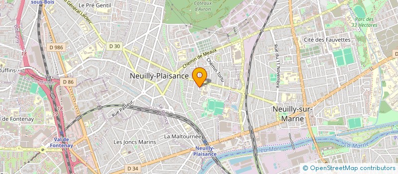 localisation de l'entreprise SYND COPRO DU 3 ALL CHRISTELLE  NEUILLY-PLAISANCE