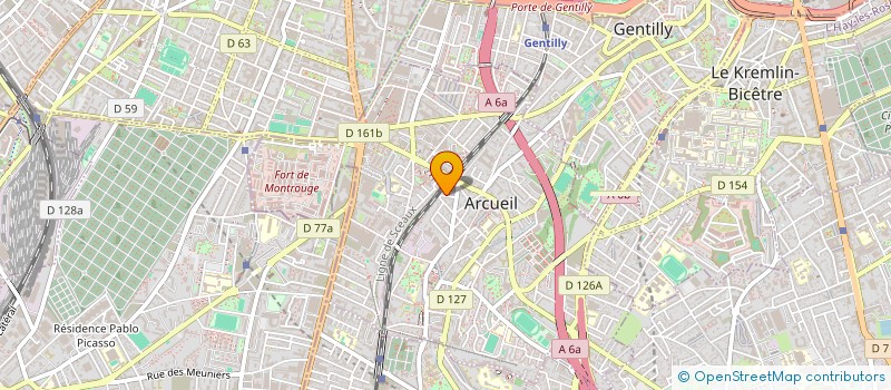 localisation de l'entreprise SYND COPRO DU 3 RUE JEAN PIERRE TIMBAUD à ARCUEIL
