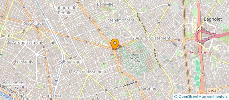 localisation de l'entreprise SYND COPRO DU 30-32 BD DE MENILMONTANT  PARIS