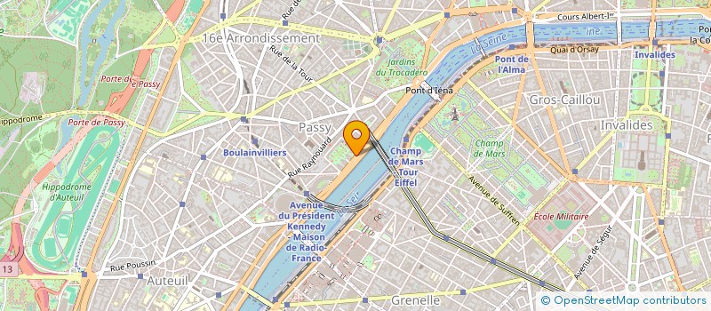 localisation de l'entreprise SYND COPRO DU 31 34XAV PRESIDENT KENNEDY  PARIS