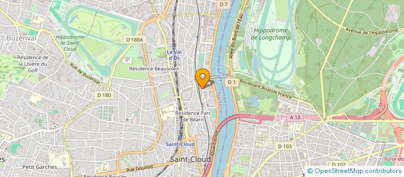 localisation de l'entreprise SYND COPRO DU 31 BD SENARD à SAINT-CLOUD