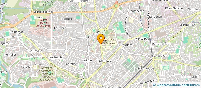 localisation de l'entreprise SYND COPRO DU 32 BD LEON BLUM à BREST