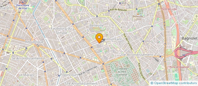 localisation de l'entreprise SYND COPRO DU 32 RUE MENILMONTANT  PARIS