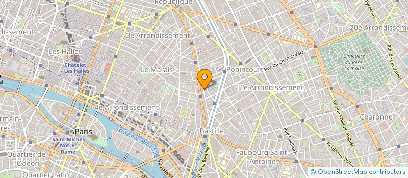 localisation de l'entreprise SYND COPRO  DU 34 B RUE AMELOT  PARIS