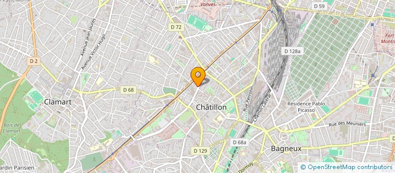 localisation de l'entreprise SYND COPRO DU 34 RUE GABRIEL PERI à CHATILLON