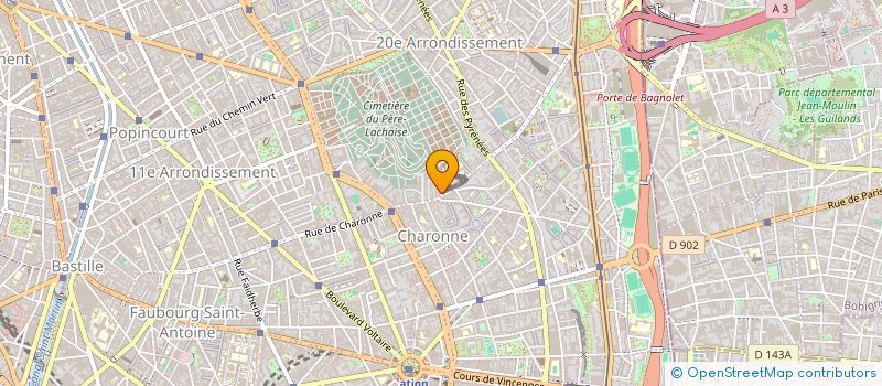 localisation de l'entreprise SYND COPRO DU 34 RUE LIGNER  PARIS