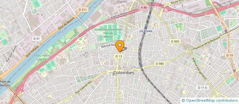 localisation de l'entreprise SYND COPRO DU 35 DE VALMY  COLOMBES