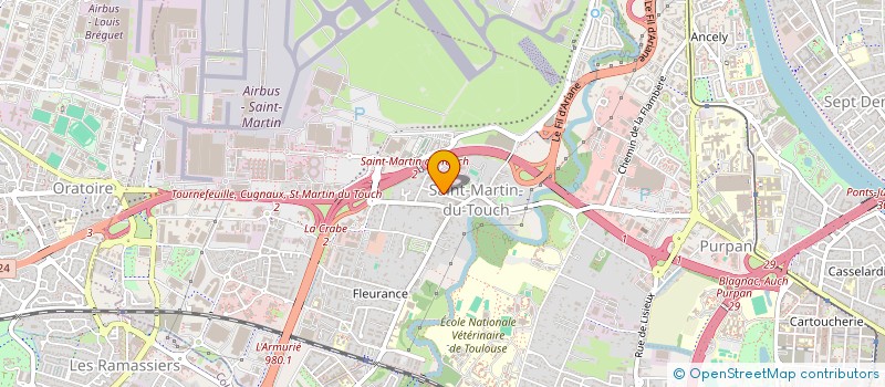 localisation de l'entreprise SYND COPRO DU 36 RUE JOSEPH MARIGNAC à TOULOUSE