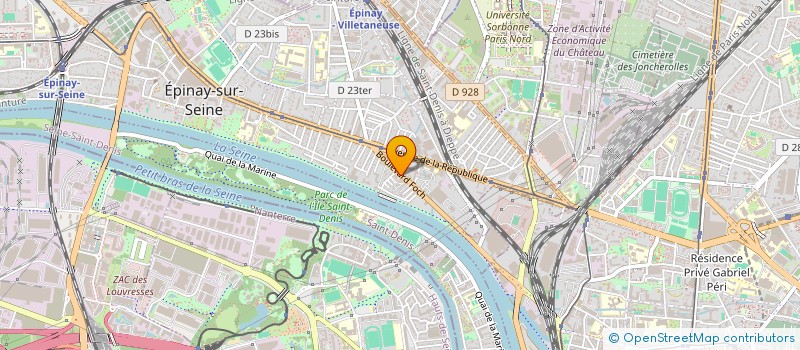 localisation de l'entreprise SYND COPRO DU 37 BD FOCH  EPINAY-SUR-SEINE